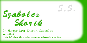 szabolcs skorik business card